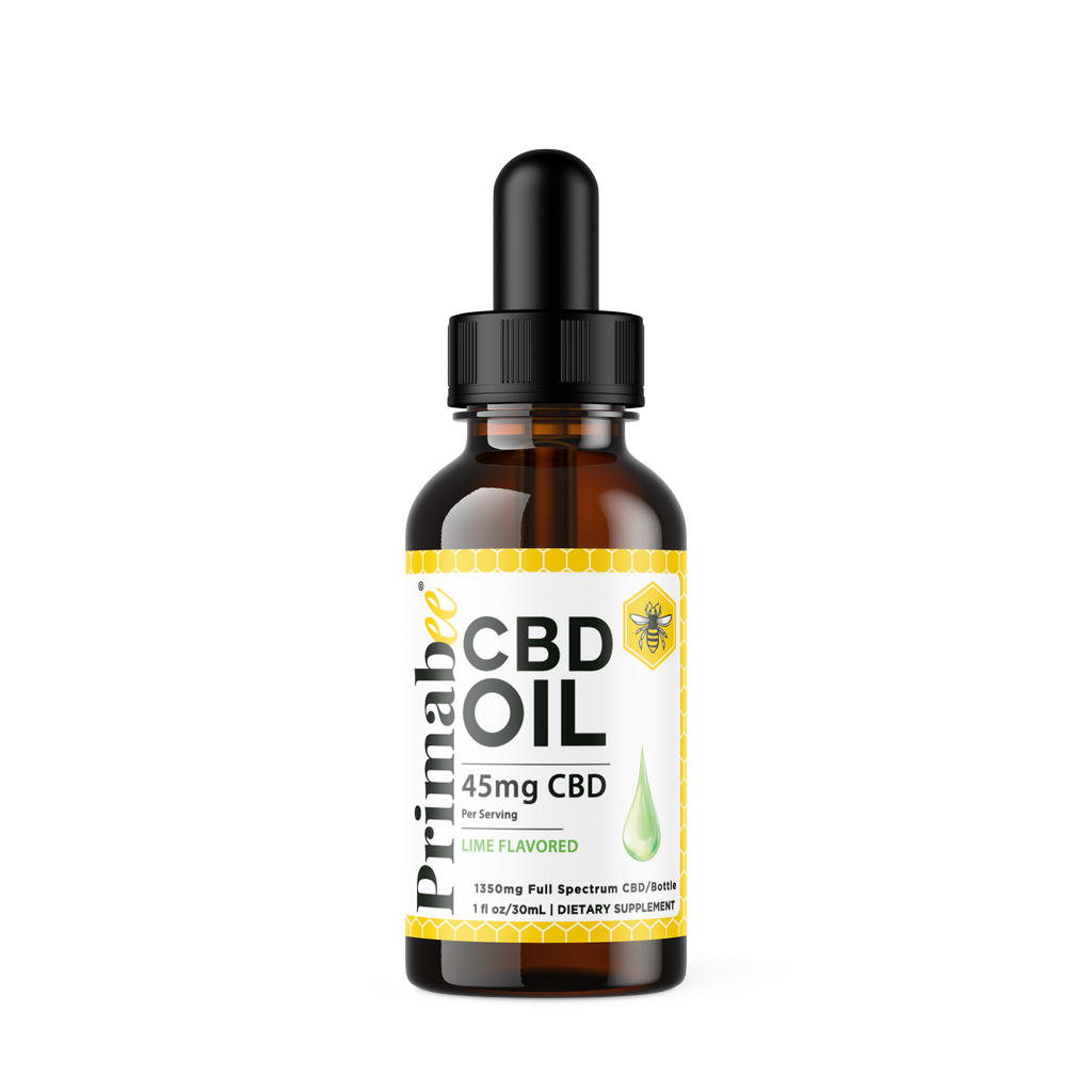 Full Spectrum CBD Tincture | 1350mg | Lime-Flavored | Primabee