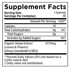 Vegan CBD Gummies | 25mg Strawberry Lemonade Flavored