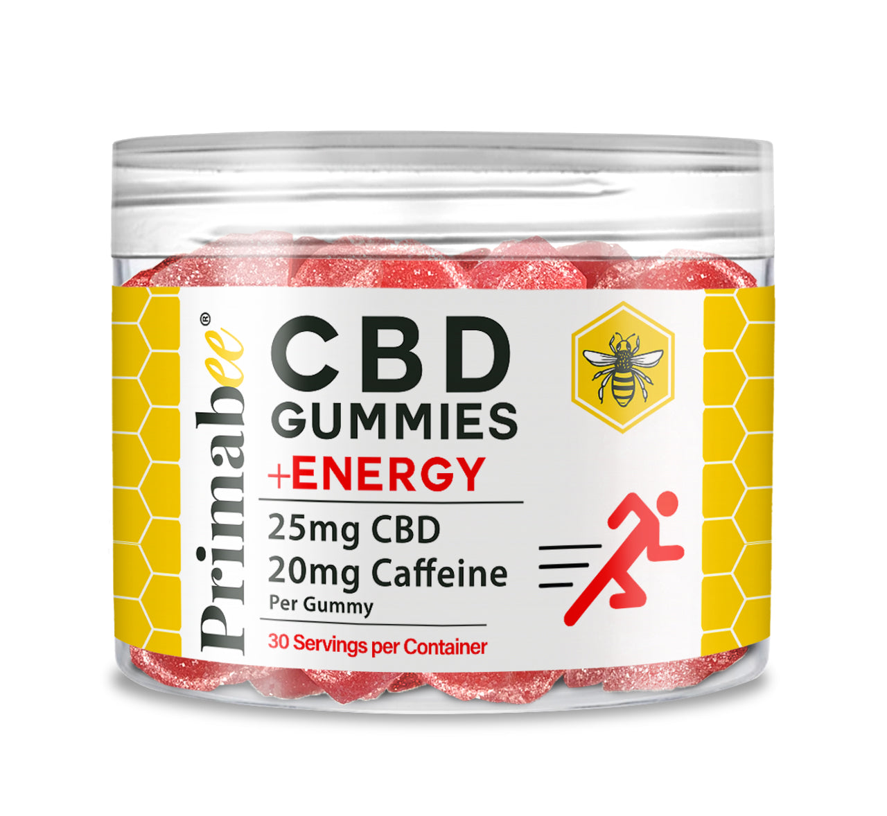 Primabee Premium CBD Energy Gummies 25mg