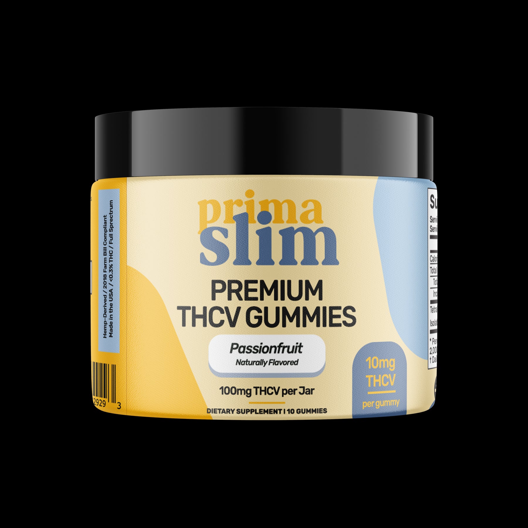 PrimaSlim Premium THCV Gummies Passionfruit 10mg THC