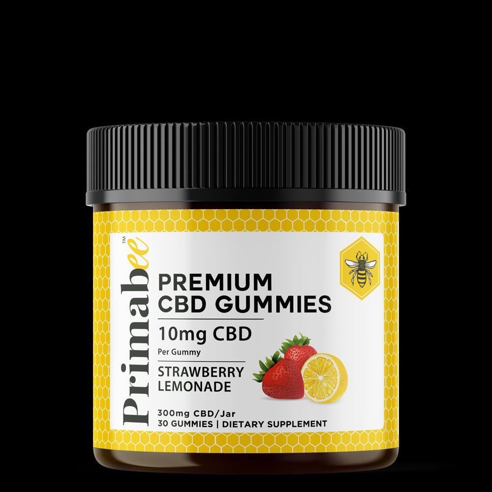 Primabee Premium CBD Gummies Strawberry Lemonade 10mg